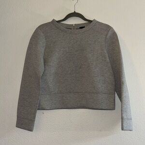 J. CREW Grey Back Zip Sweater